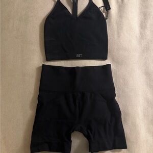 SET Active Black Athletic Shorts